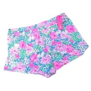Lilly Pulitzer Womens Sevina Knit Shorts Multicolor Elastic Waist Size Small